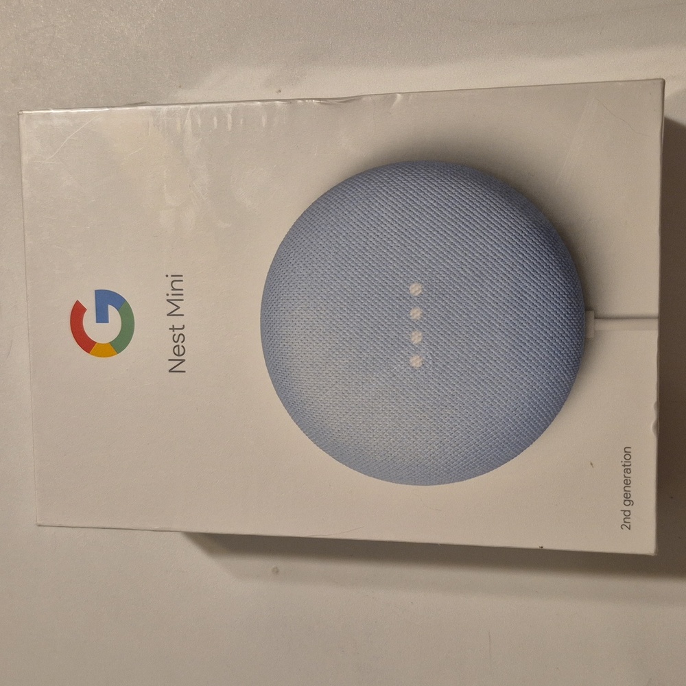 NEW Google Nest Mini 2nd Gen Smart Speaker w/ Built-in Google Assistant Sky Blue
